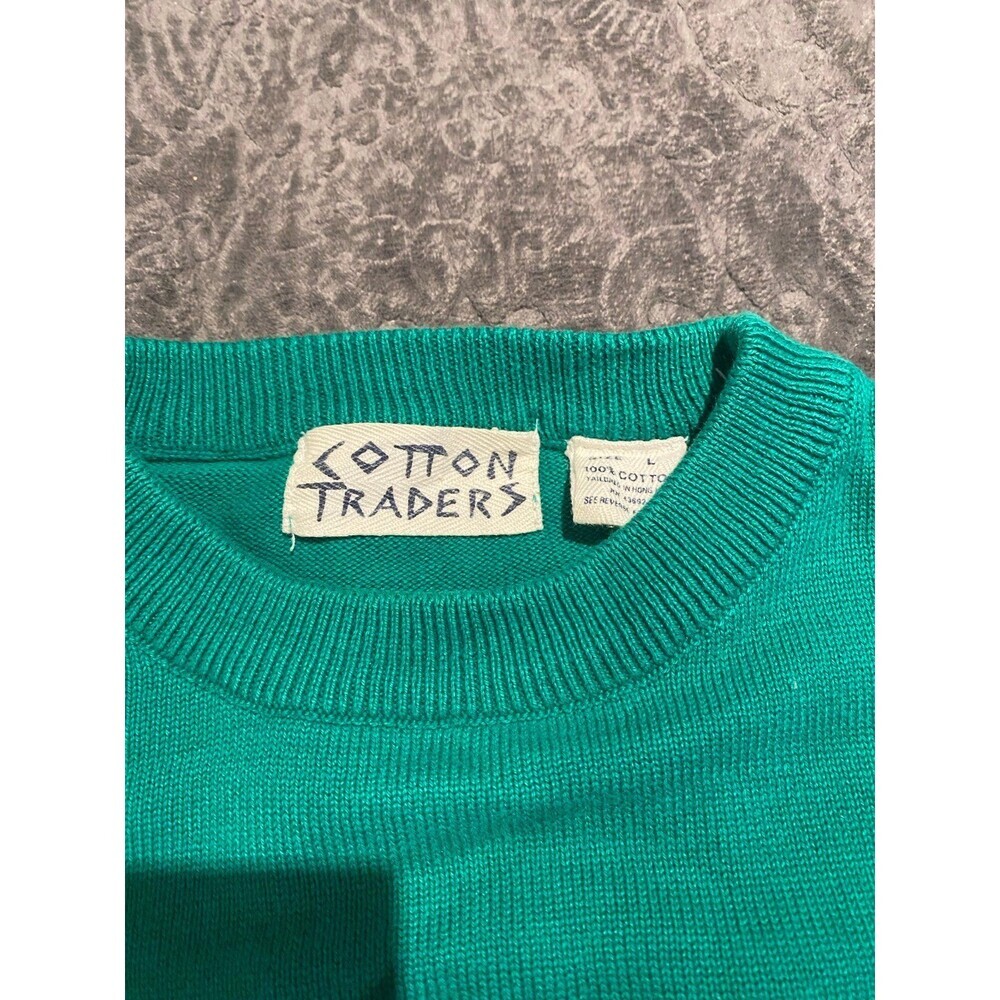 Cotton Traders Green Golf Pullover Sweater
Embroidered Logo Men's Size Large - Picture 6 of 6